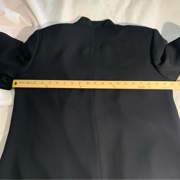 Kasper ASL Coat Shift Dress Lined Size 12P Black Women's Coat - Picture 11 of 11